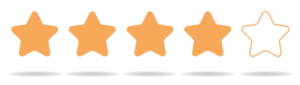 4 Star rating graphic